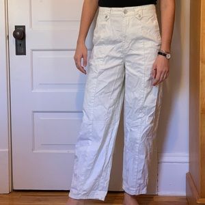 Never worn light yellow cargo pants. UO-BDG